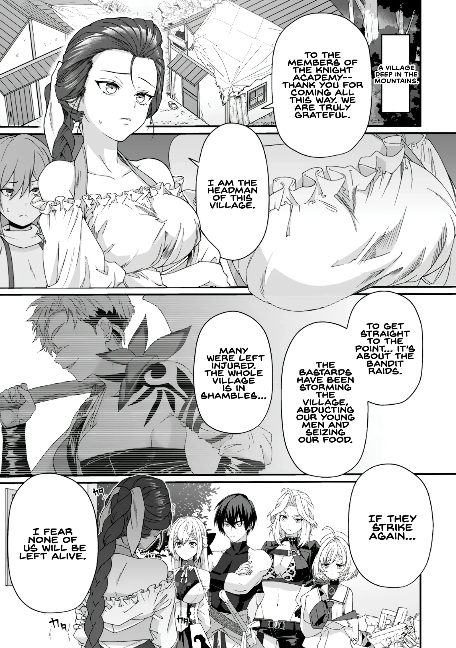 Teisou Gyakuten Sekai De Yuiitsu No Otoko Kishi No Ore, Onna Kishi Gakuen Ni Nyuugaku Shitara Nazeka Eiyou Atsukai Sareta ~Zetsurin Skill De Harem Musou~ Chapter 8.1 page 1