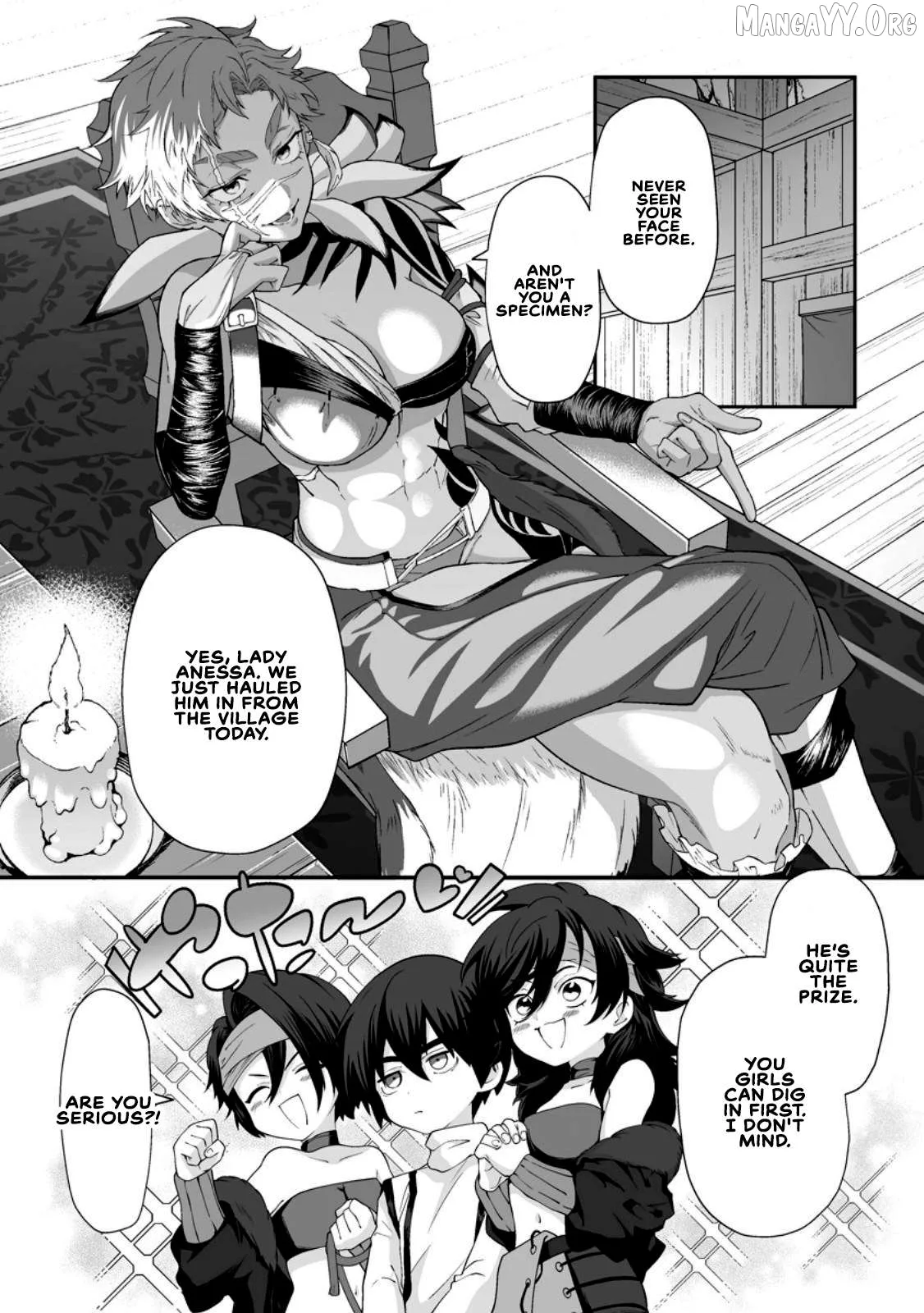 Teisou Gyakuten Sekai De Yuiitsu No Otoko Kishi No Ore, Onna Kishi Gakuen Ni Nyuugaku Shitara Nazeka Eiyou Atsukai Sareta ~Zetsurin Skill De Harem Musou~ Chapter 8.2 page 1