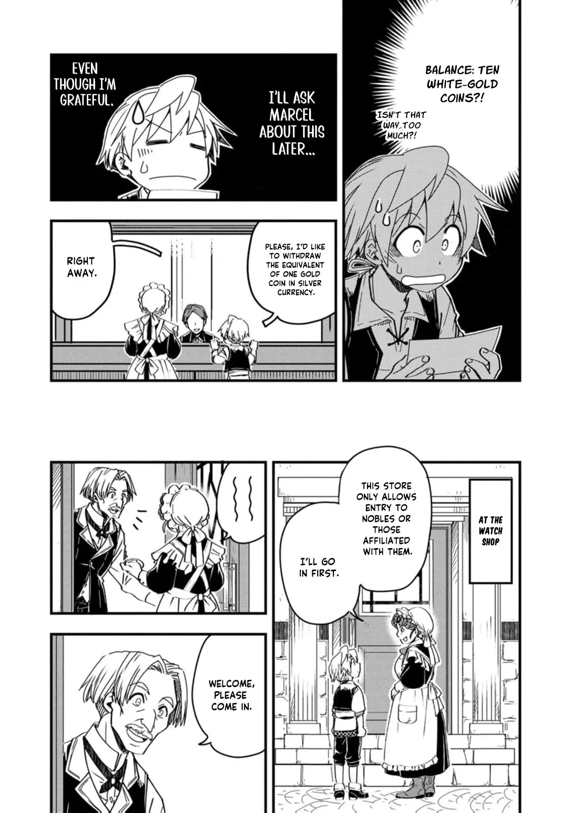 Tensei shitara Heimin deshita. ~Seikatsu Suijun ni Taerarenai no de Kizoku wo Mezashimasu~ Chapter 9 page 31