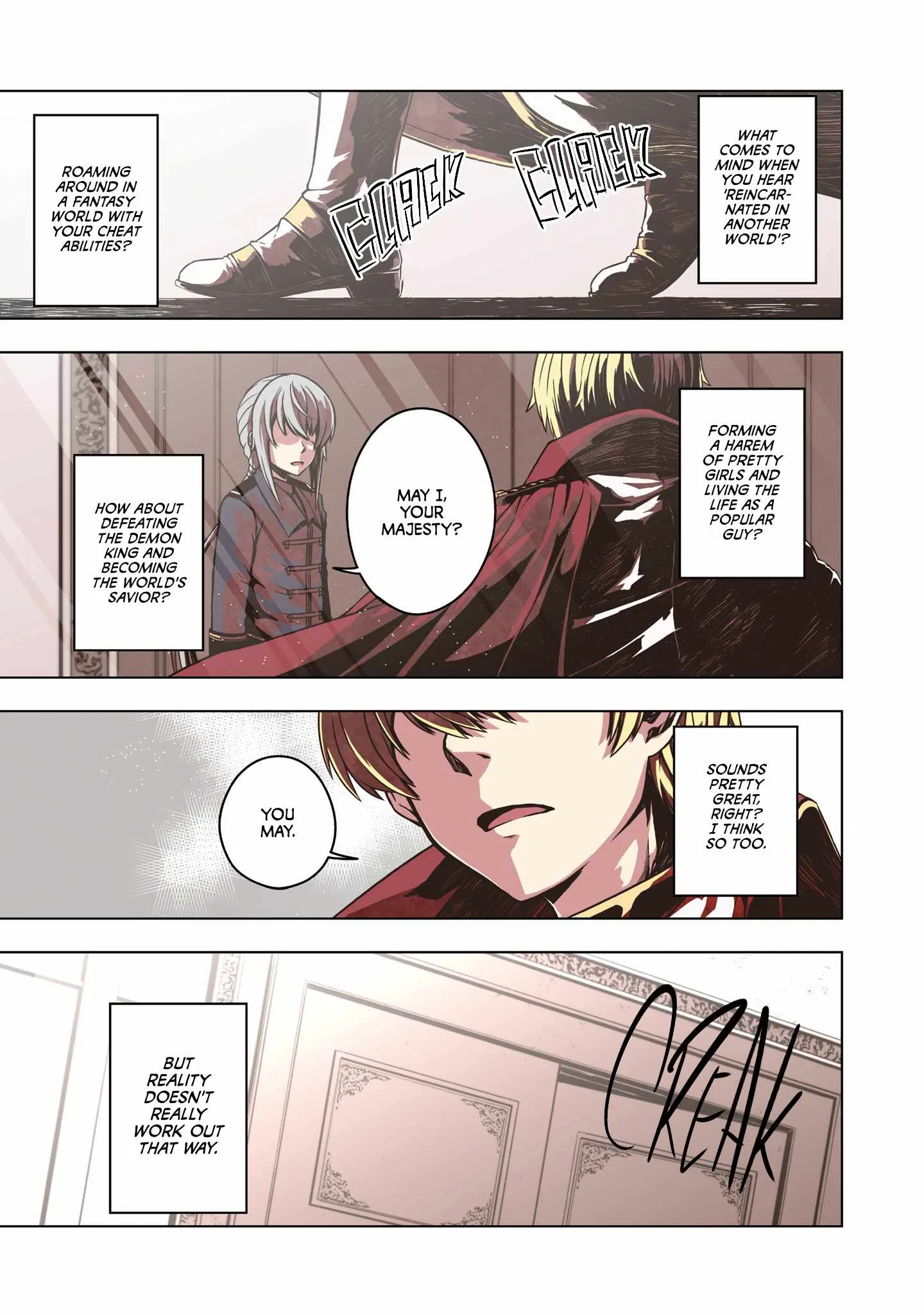Tensei Shitara Koutei deshita ~Umare Nagara no Koutei wa Kono Saki Ikinokoreru ka Chapter 1 page 4