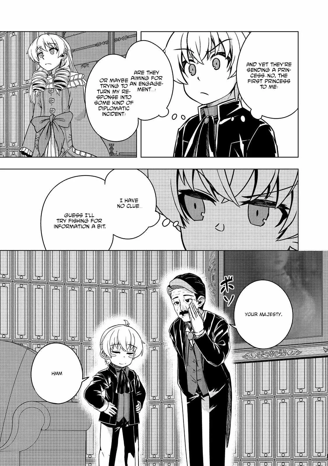 Tensei Shitara Koutei deshita ~Umare Nagara no Koutei wa Kono Saki Ikinokoreru ka Chapter 9 page 28