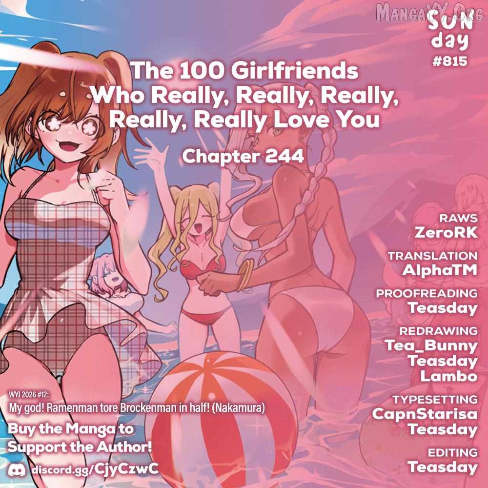The 100 Girlfriends Who Really, Really, Really, Really, Really Love You Chapter 244 page 1