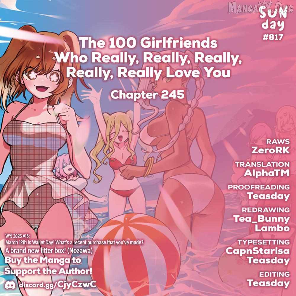 The 100 Girlfriends Who Really, Really, Really, Really, Really Love You Chapter 245 page 1