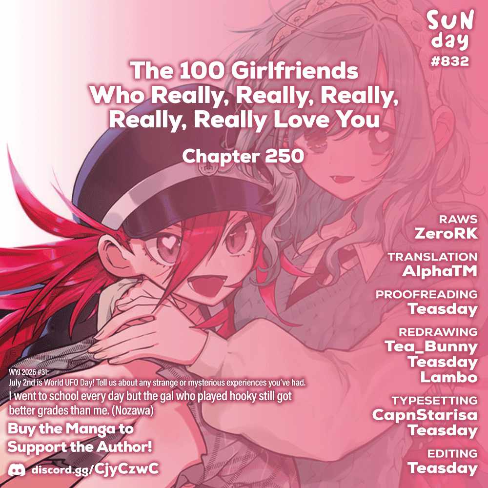 The 100 Girlfriends Who Really, Really, Really, Really, Really Love You Chapter 250 page 1
