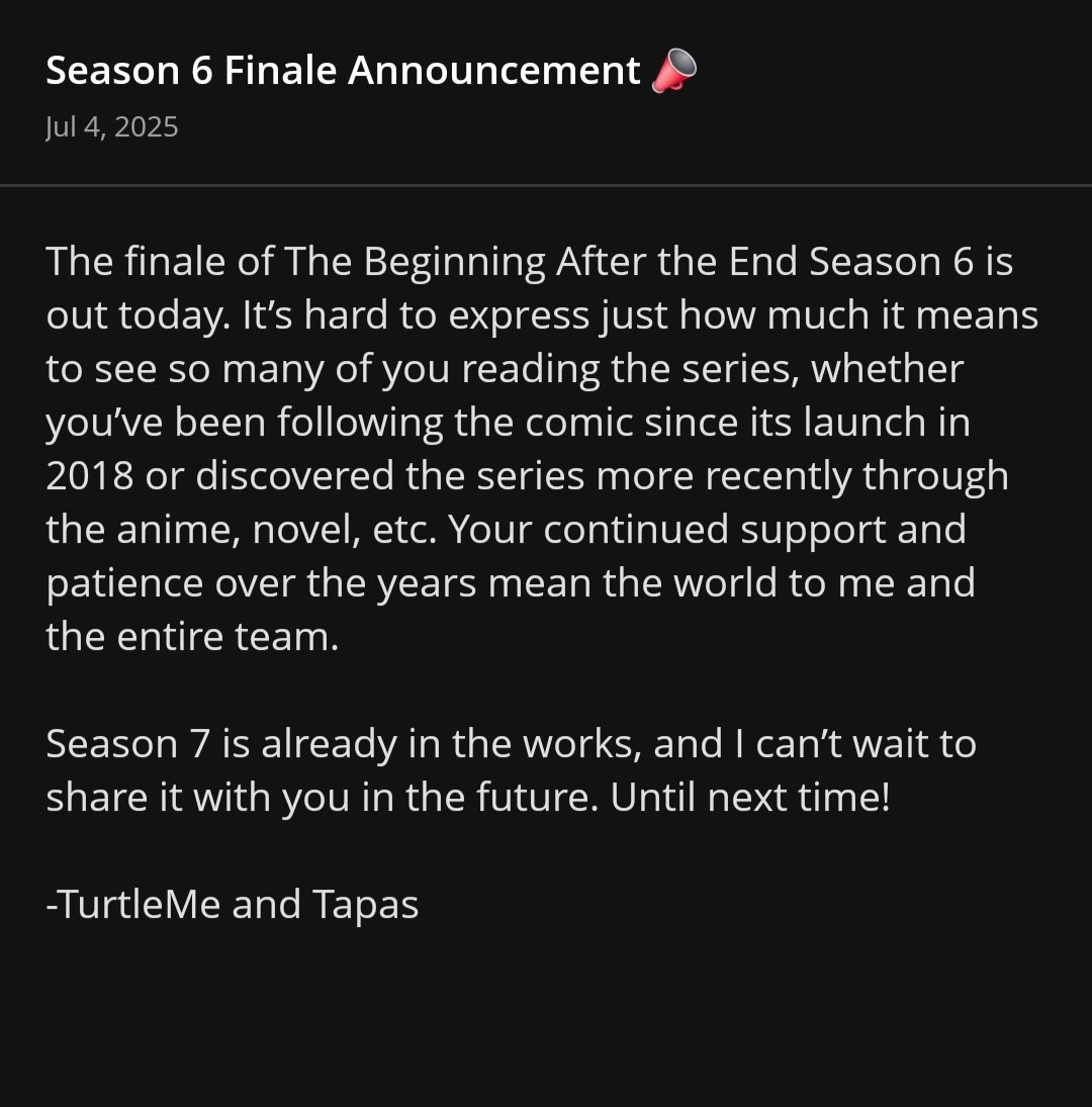 The Beginning After The End Chapter 225.5 page 1