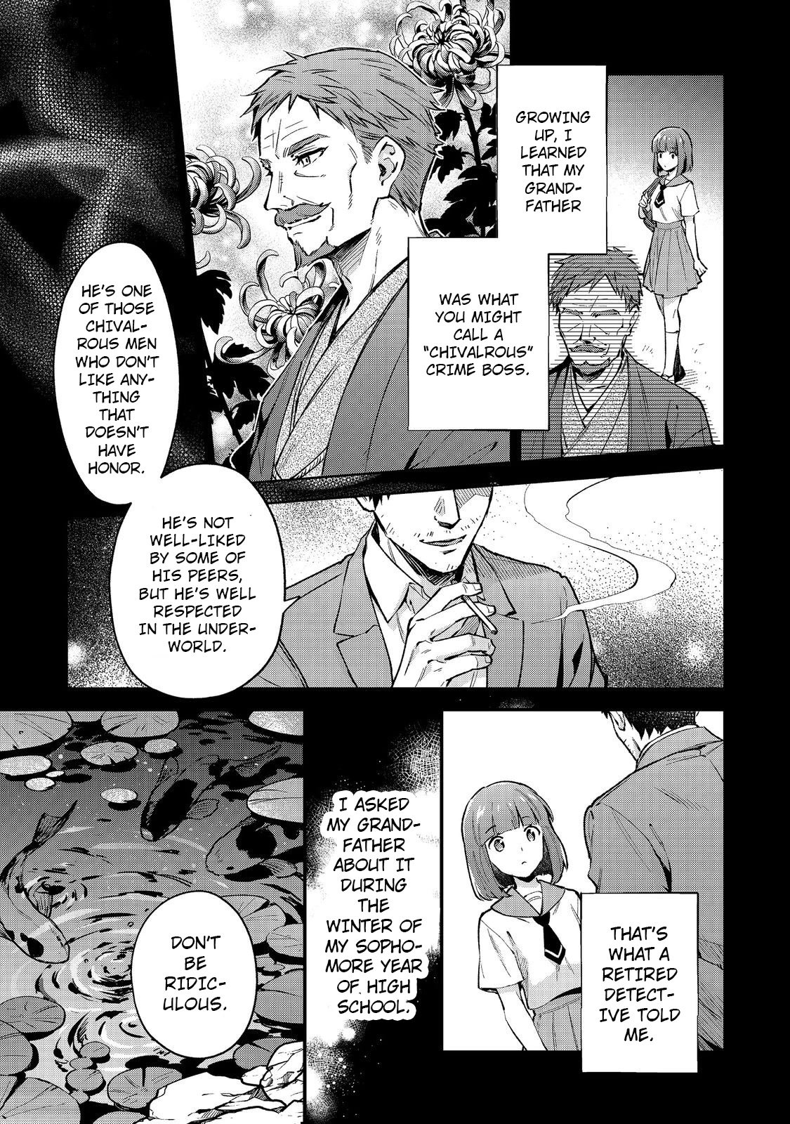 The Beloved Daughter of a Crime Family Was Reincarnated as the Daughter of a Gangster in an Otome Game Chapter 1 page 24