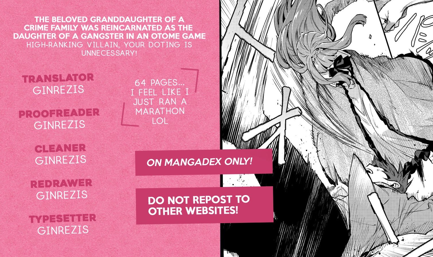 The Beloved Daughter of a Crime Family Was Reincarnated as the Daughter of a Gangster in an Otome Game Chapter 1 page 62