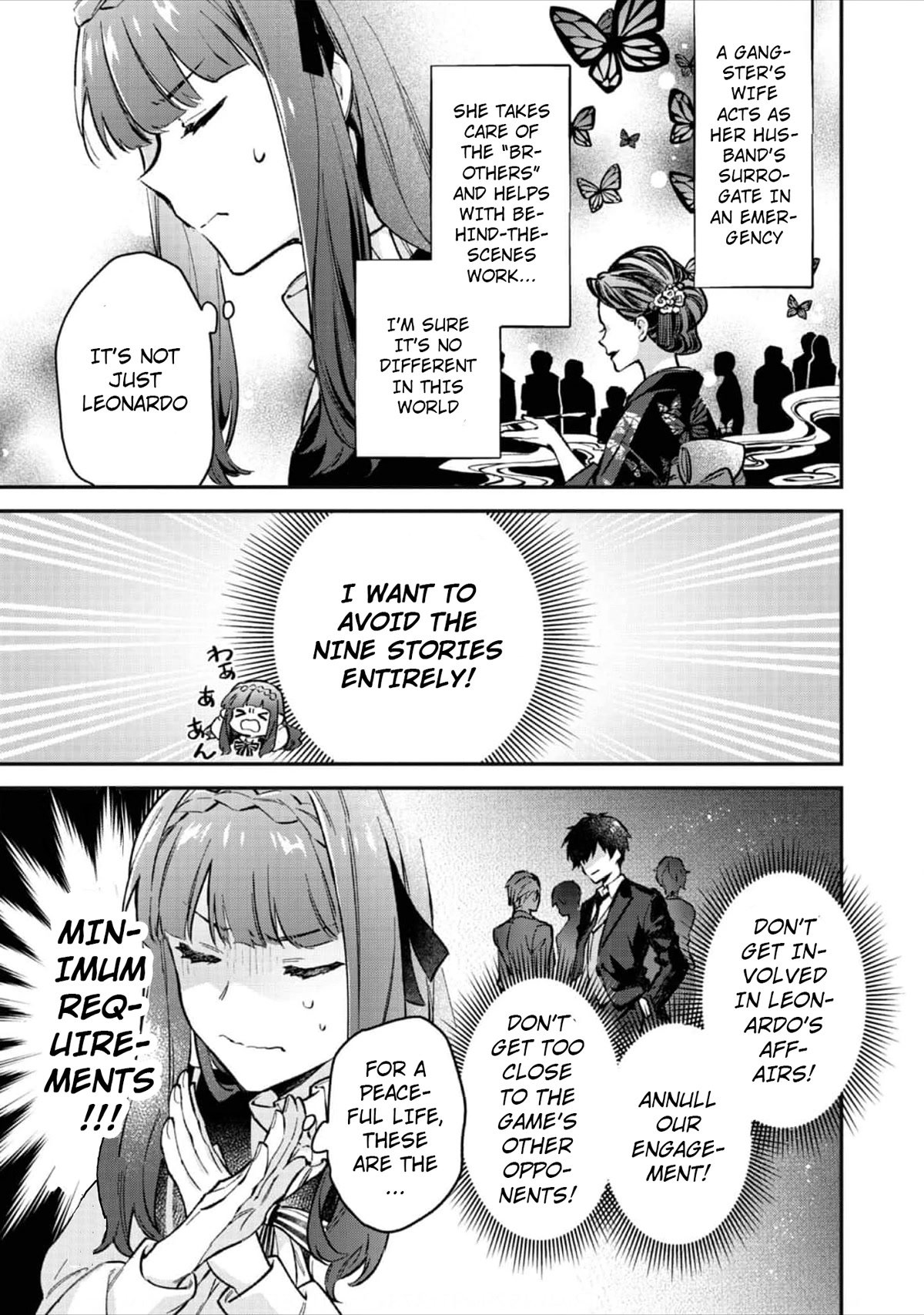 The Beloved Daughter of a Crime Family Was Reincarnated as the Daughter of a Gangster in an Otome Game Chapter 2 page 30