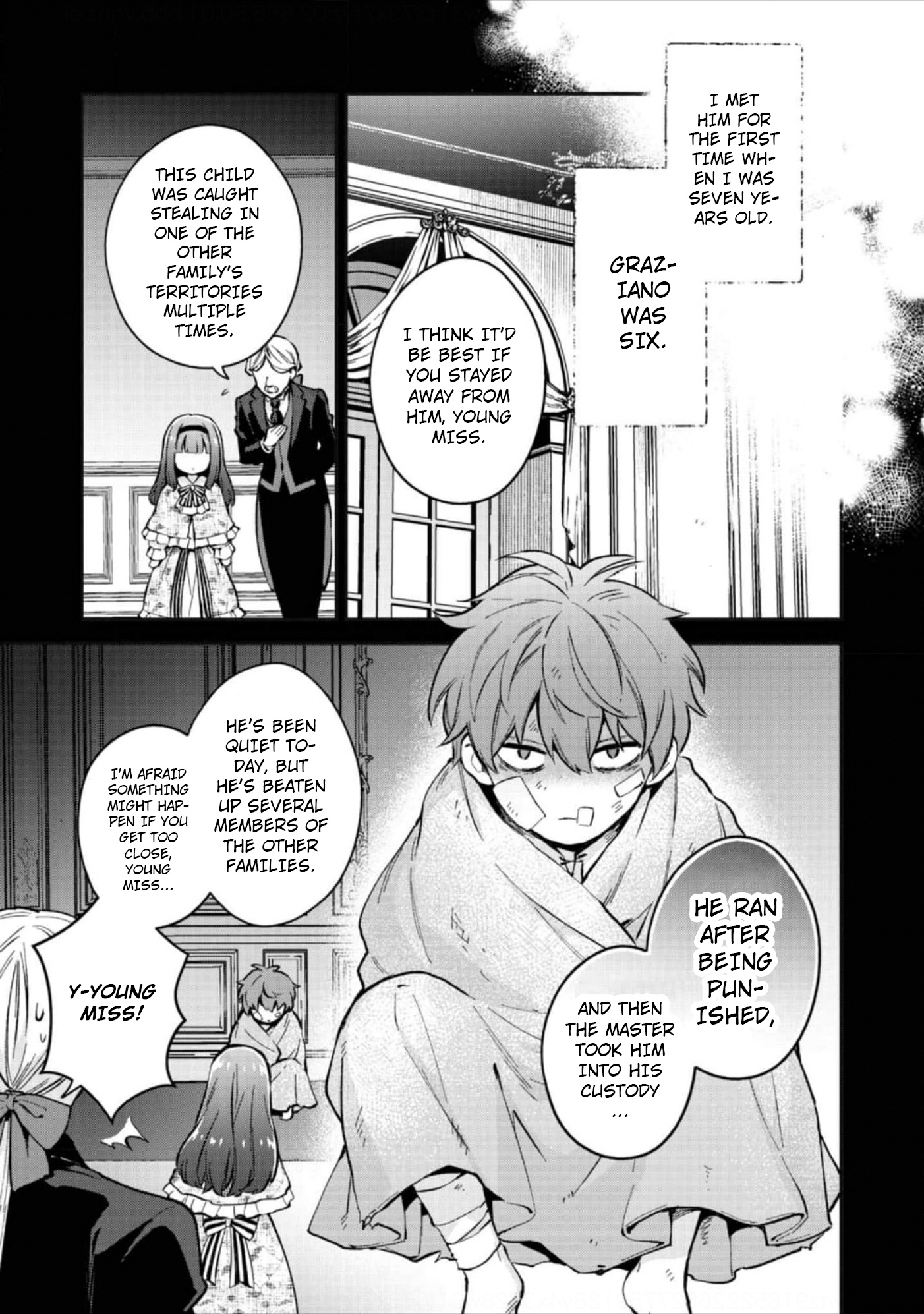 The Beloved Daughter of a Crime Family Was Reincarnated as the Daughter of a Gangster in an Otome Game Chapter 4 page 8
