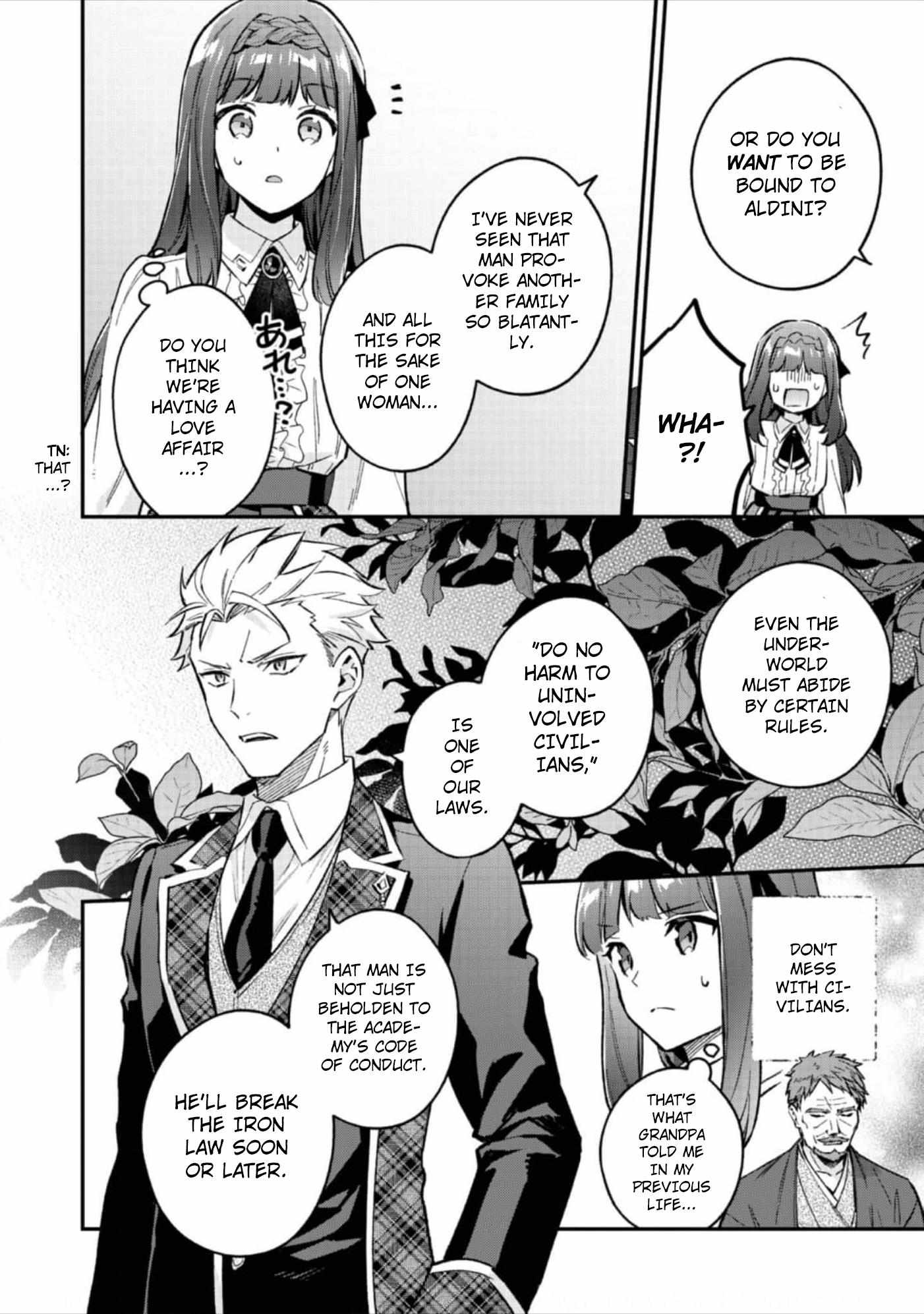 The Beloved Daughter of a Crime Family Was Reincarnated as the Daughter of a Gangster in an Otome Game Chapter 6 page 10