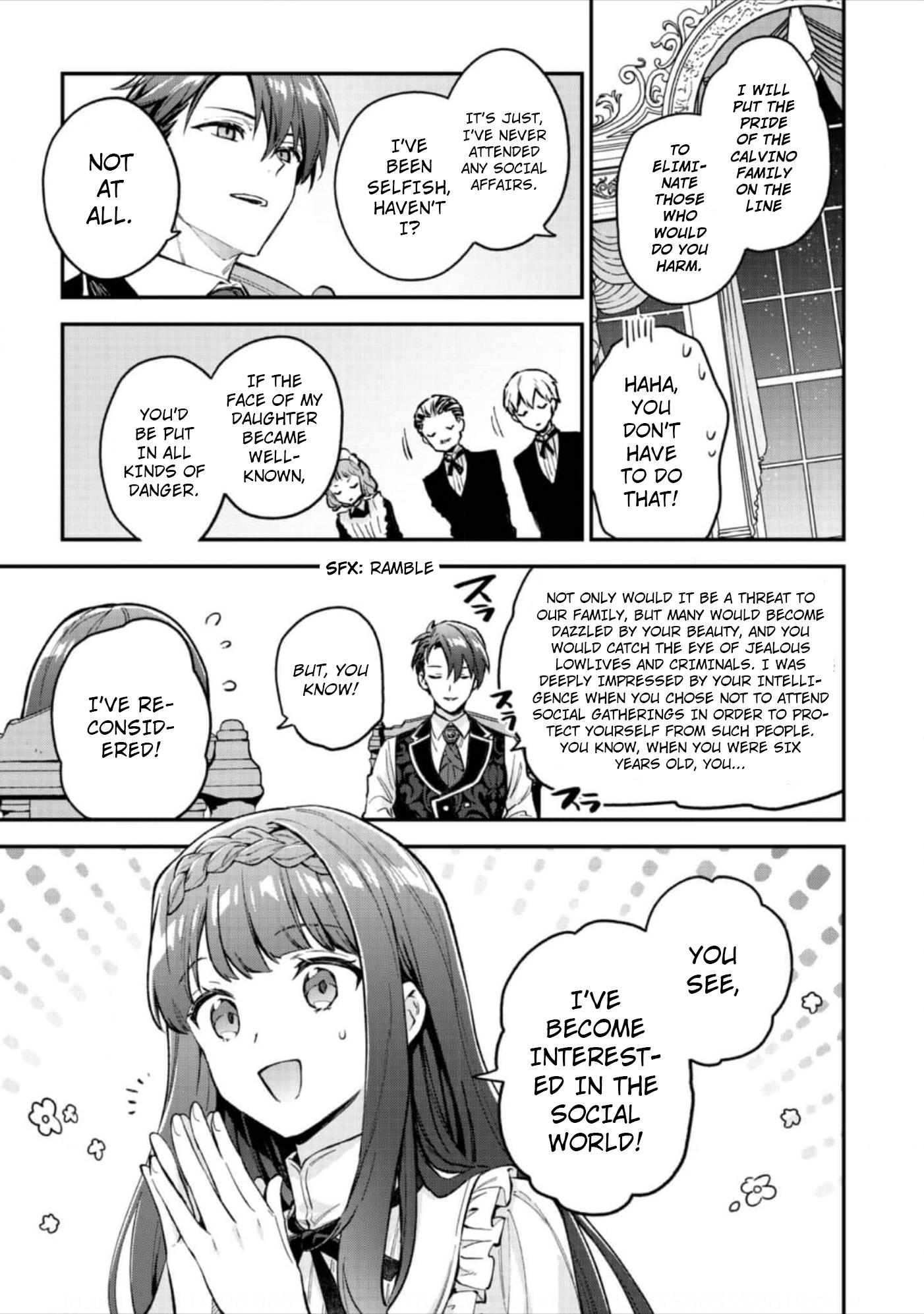 The Beloved Daughter of a Crime Family Was Reincarnated as the Daughter of a Gangster in an Otome Game Chapter 7 page 24
