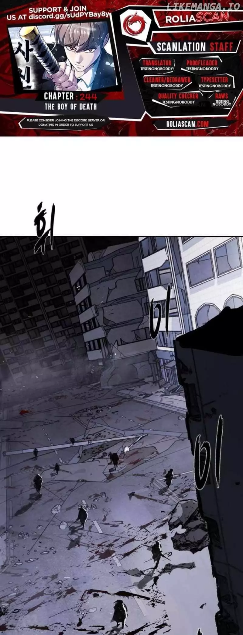 The Boy of Death Chapter 244 page 1