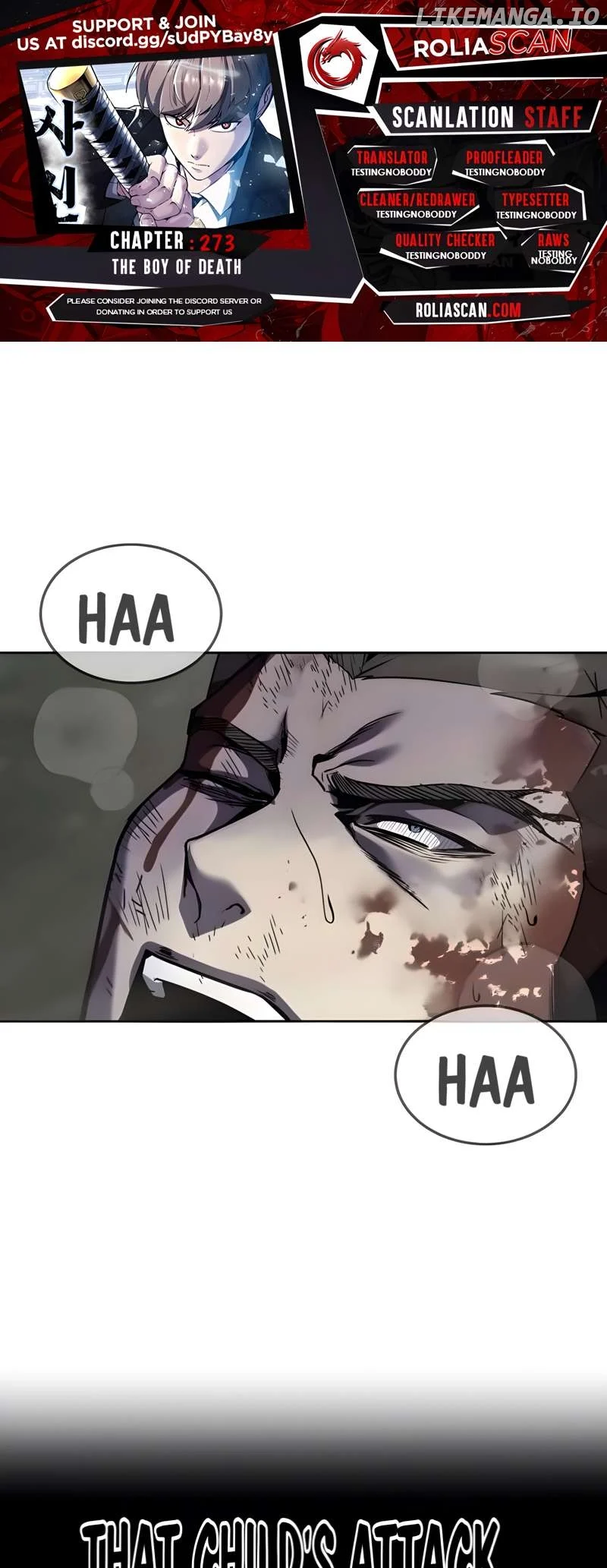 The Boy of Death Chapter 273 page 1