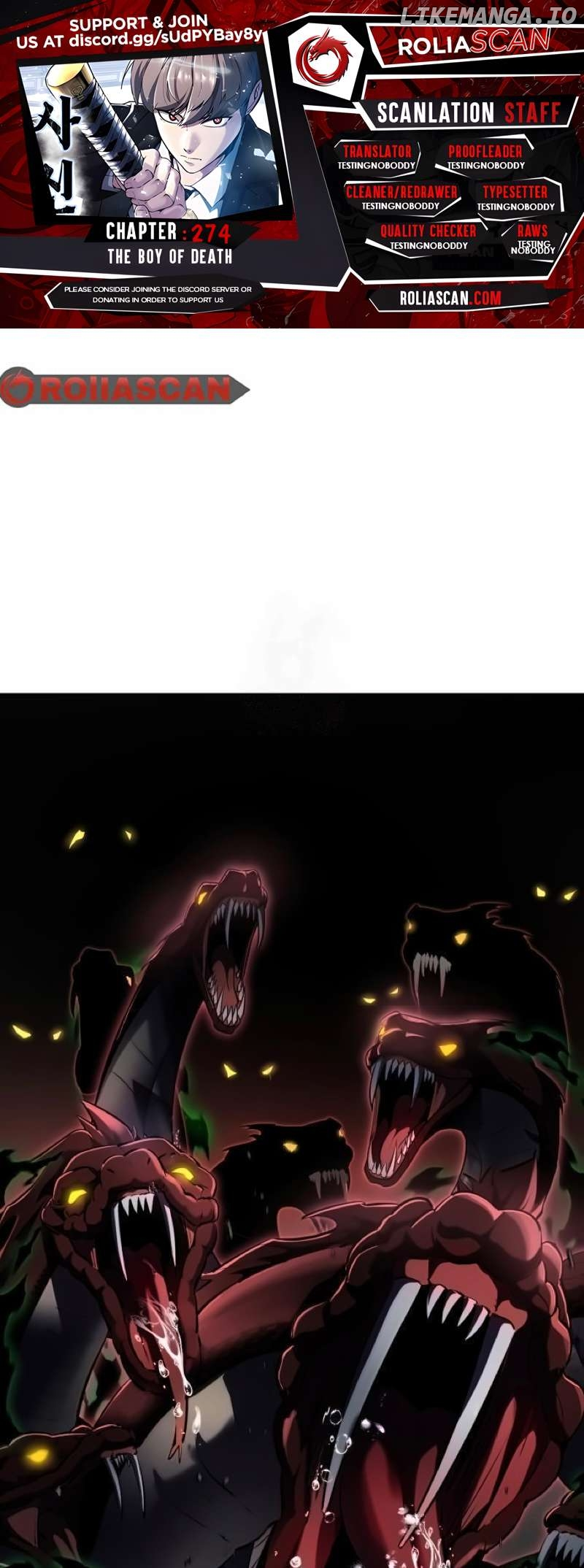 The Boy of Death Chapter 274 page 1