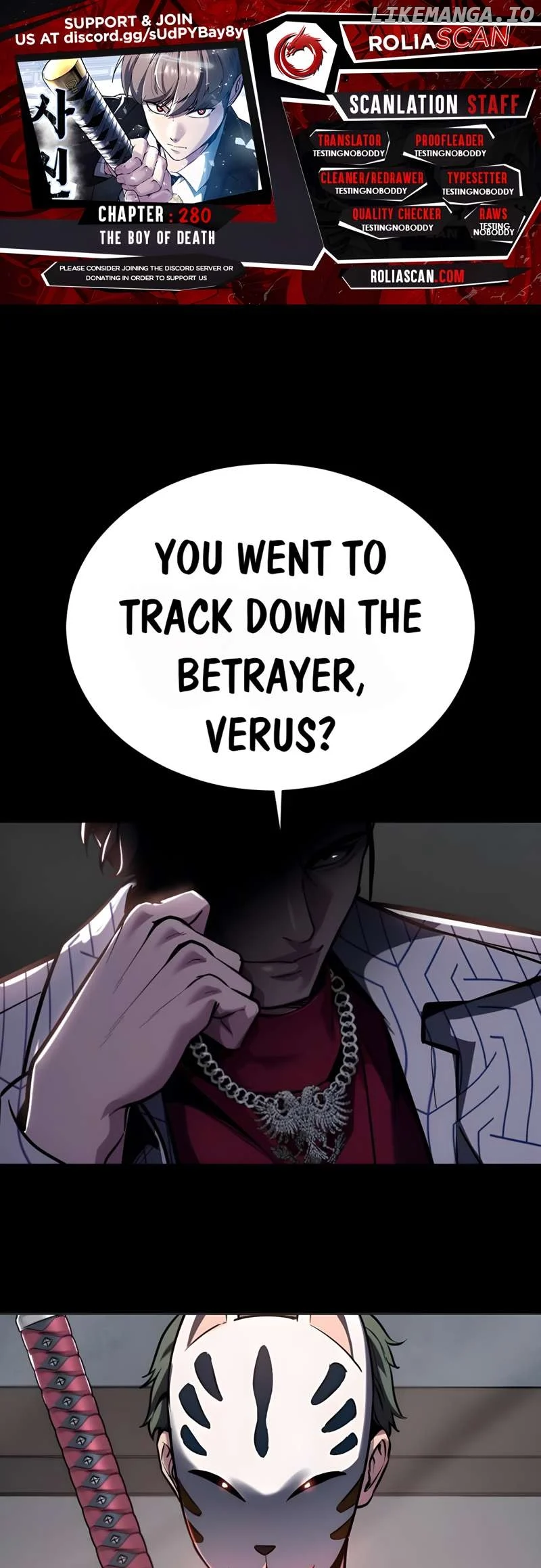 The Boy of Death Chapter 280 page 1