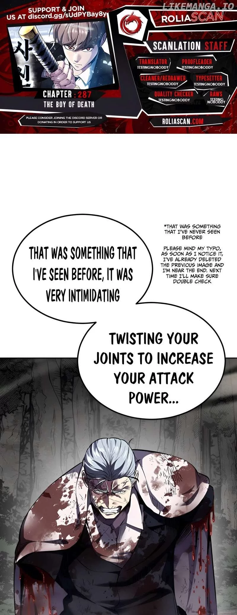The Boy of Death Chapter 287 page 1