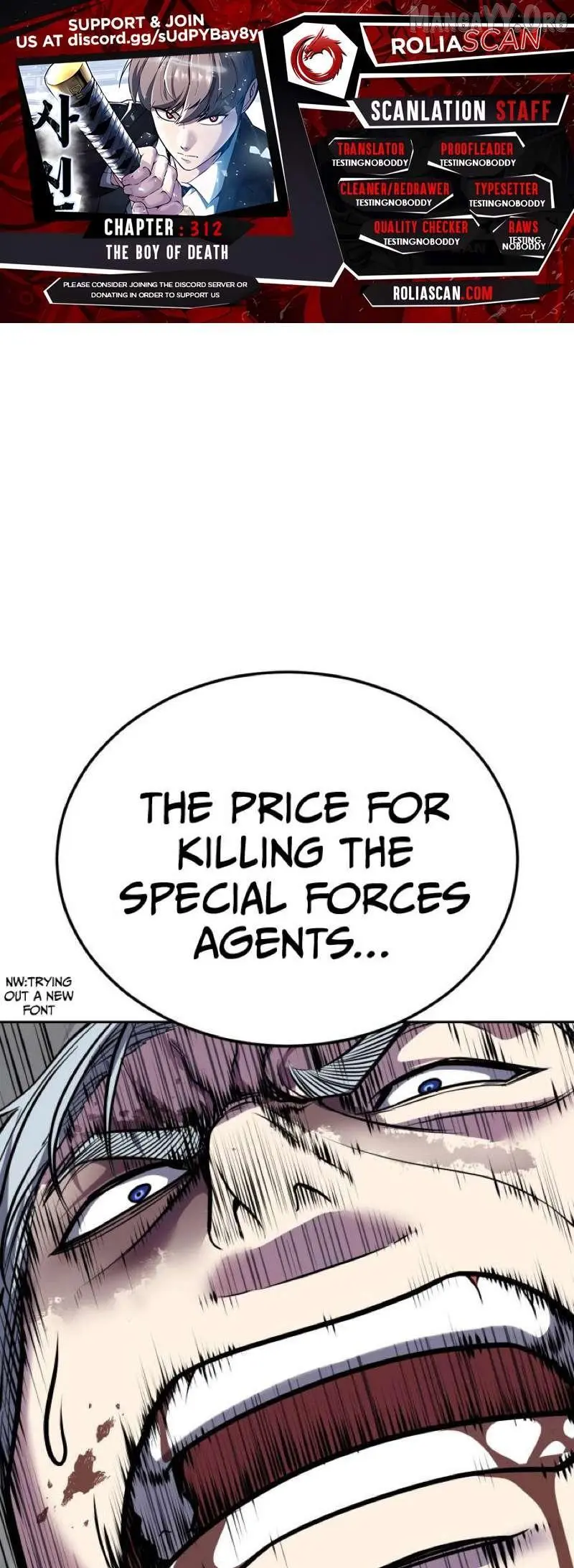 The Boy of Death Chapter 312 page 1