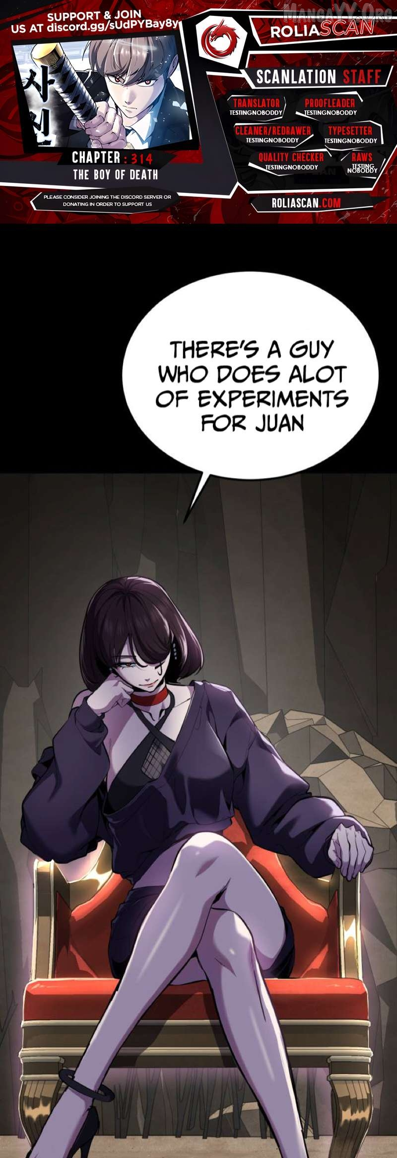 The Boy of Death Chapter 314 page 1
