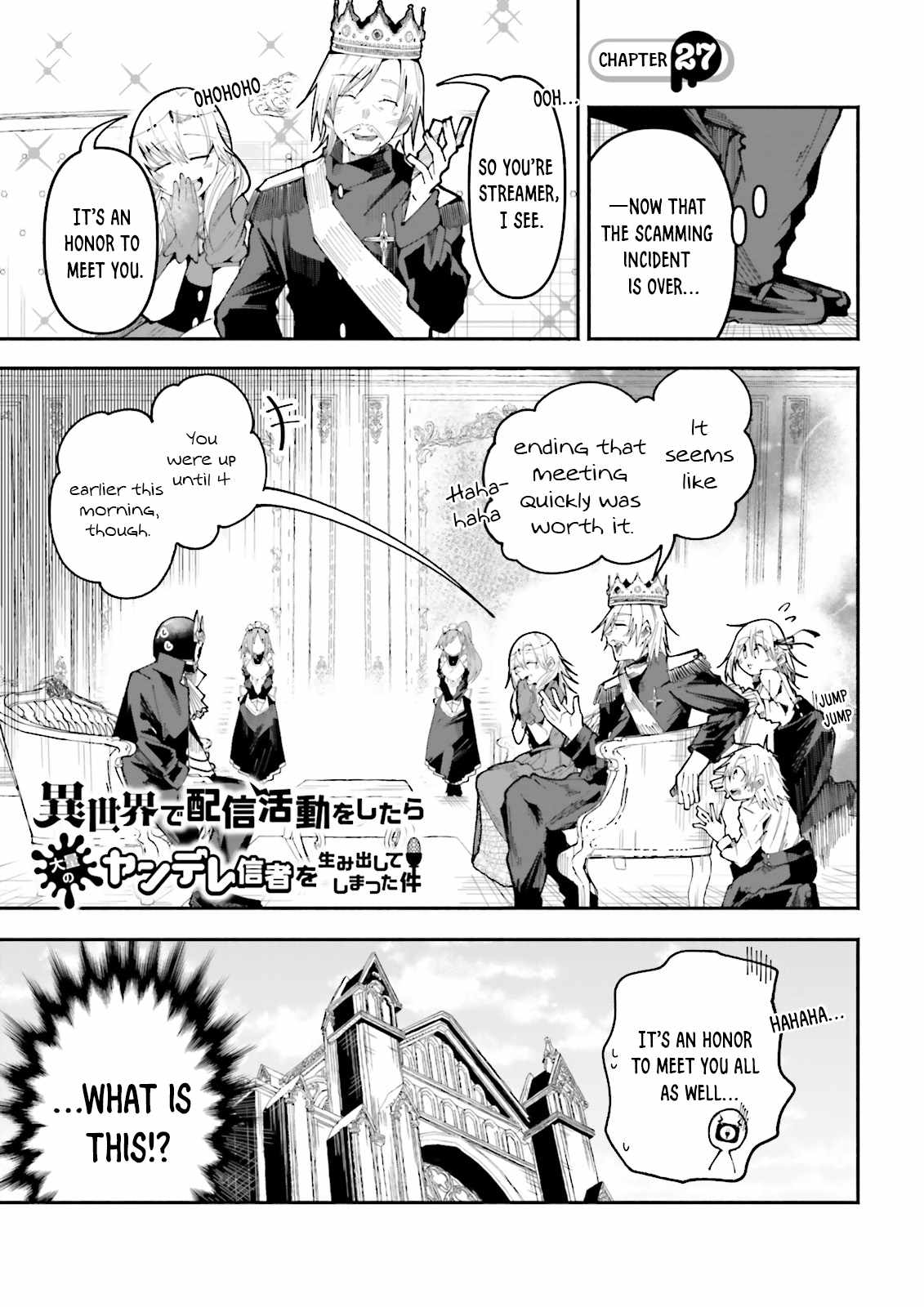 The Case In Which Streaming In Another World Led To The Creation Of A Massive Yandere Following Chapter 27 page 1