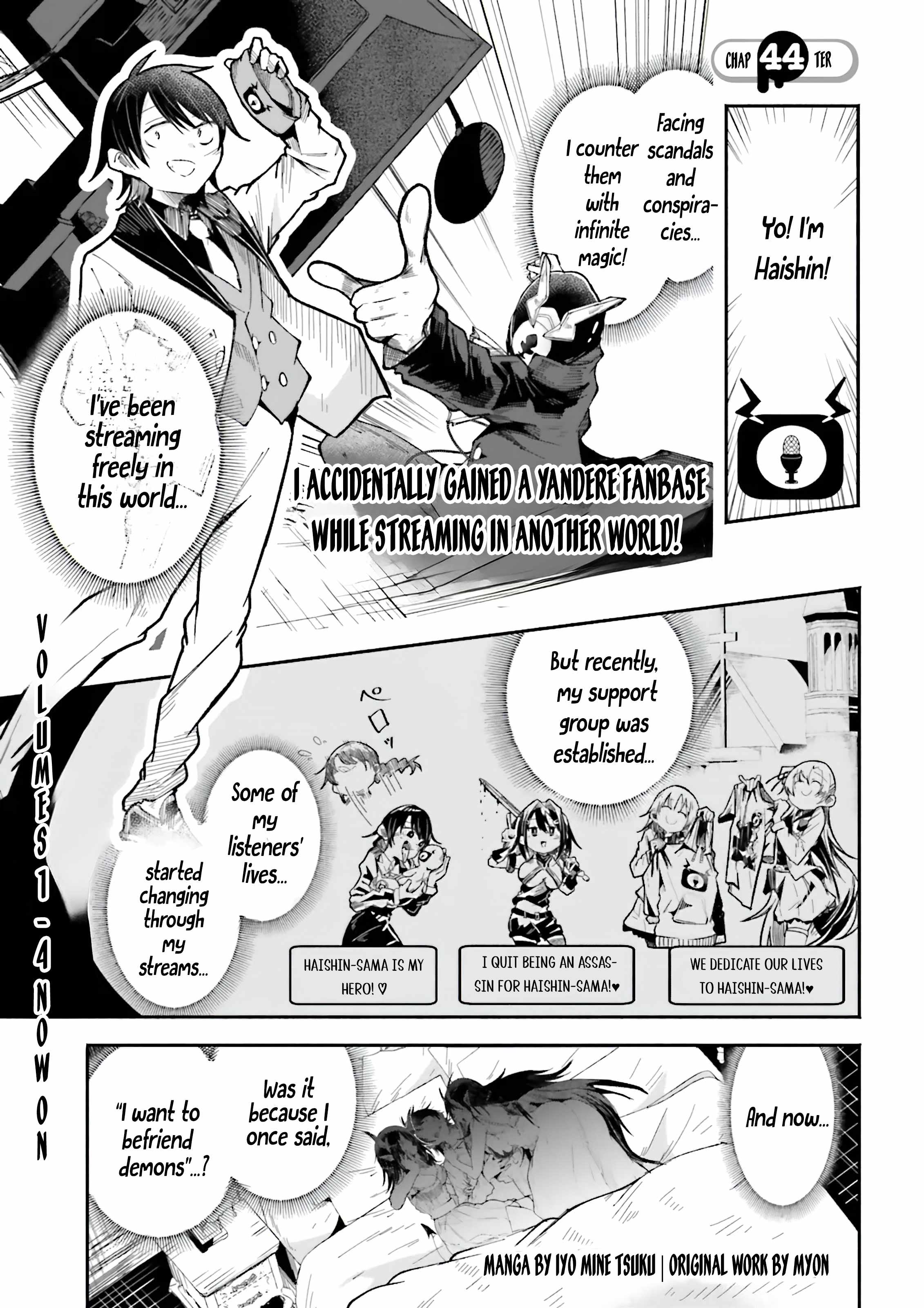 The Case In Which Streaming In Another World Led To The Creation Of A Massive Yandere Following Chapter 44 page 1