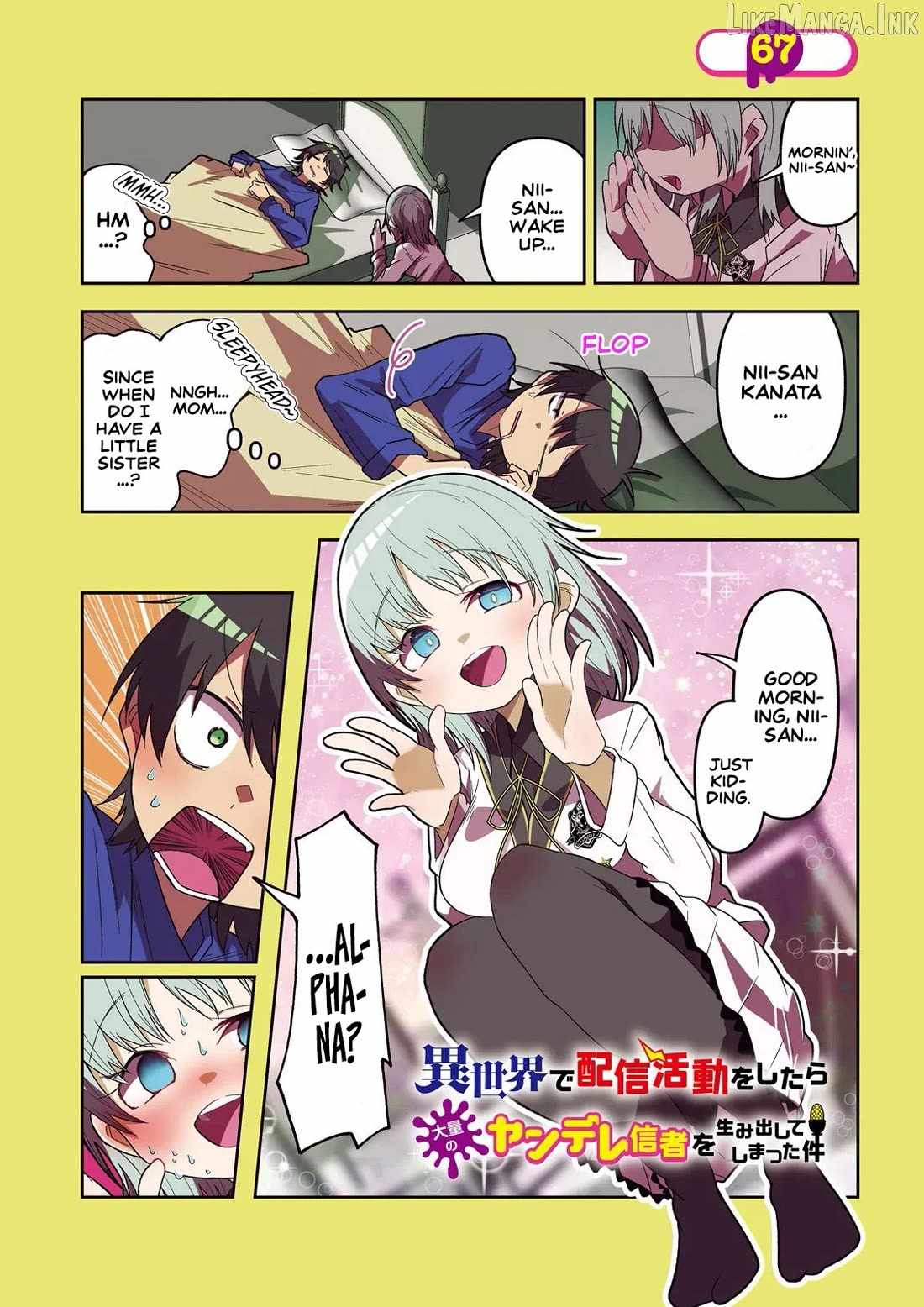 The Case In Which Streaming In Another World Led To The Creation Of A Massive Yandere Following Chapter 67 page 2
