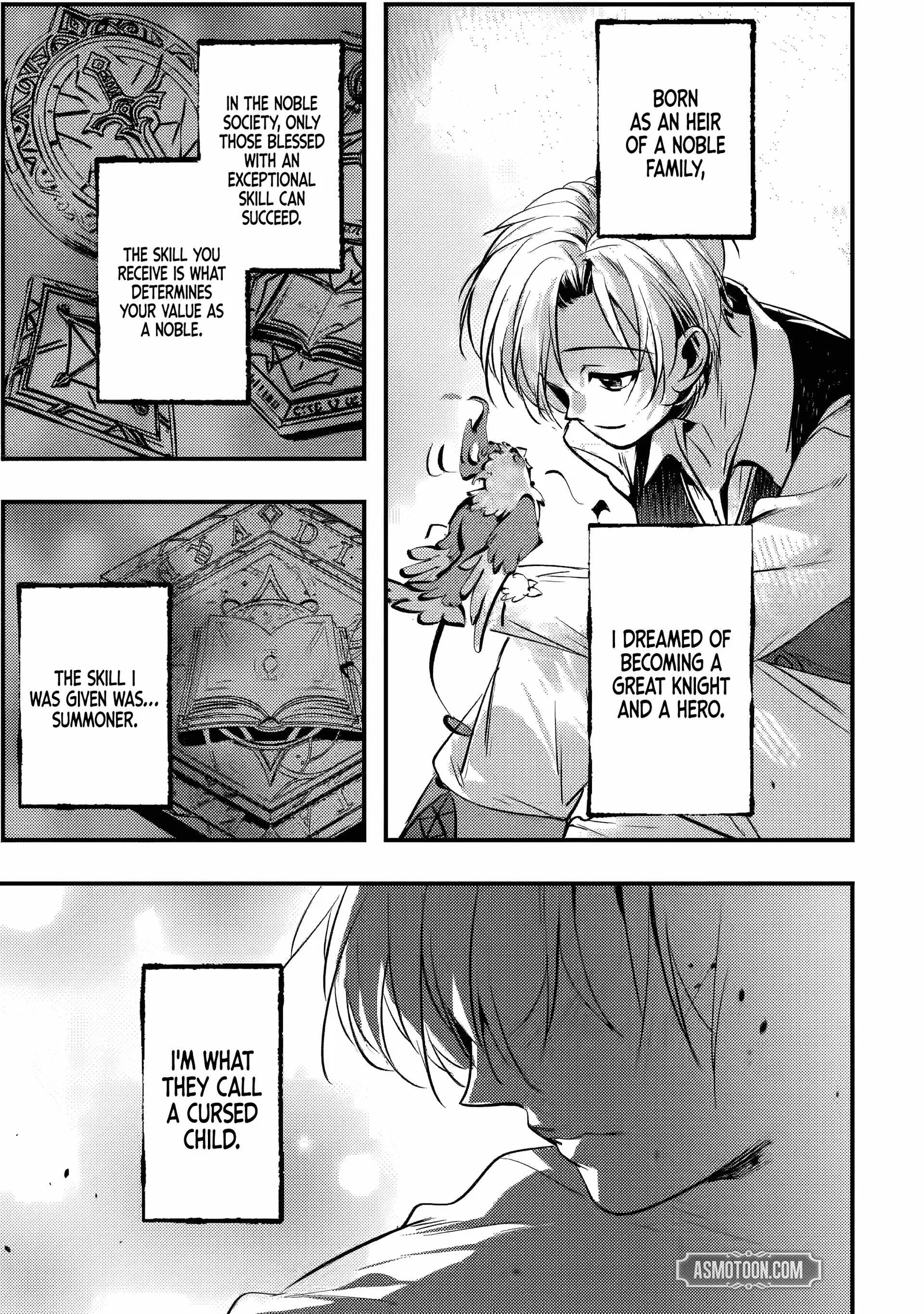 The Cursed Child Cast Aside Is Actually the World’s Strongest Summoner Chapter 1.1 page 6