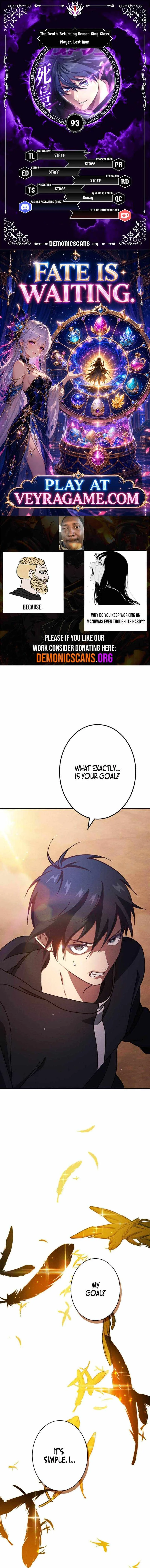 The Death-Returning Demon King-Class Player: Lost Man Chapter 93 page 1