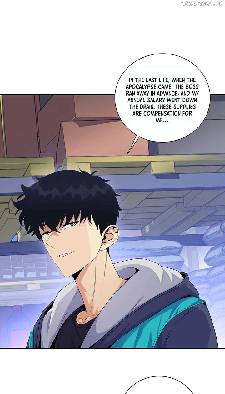 The doomsday ruthless man: hoarding trillions of supplies at the beginning Chapter 1 page 36
