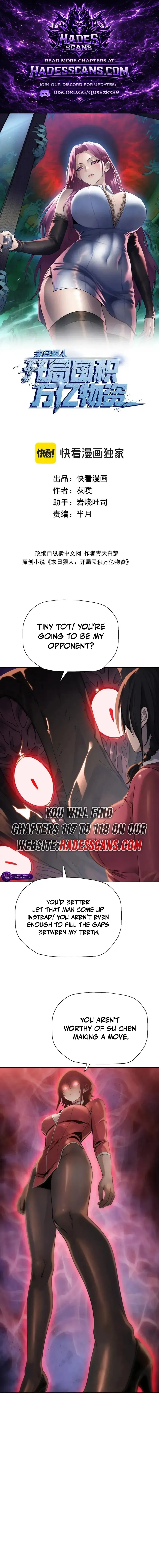 The doomsday ruthless man: hoarding trillions of supplies at the beginning Chapter 118 page 1
