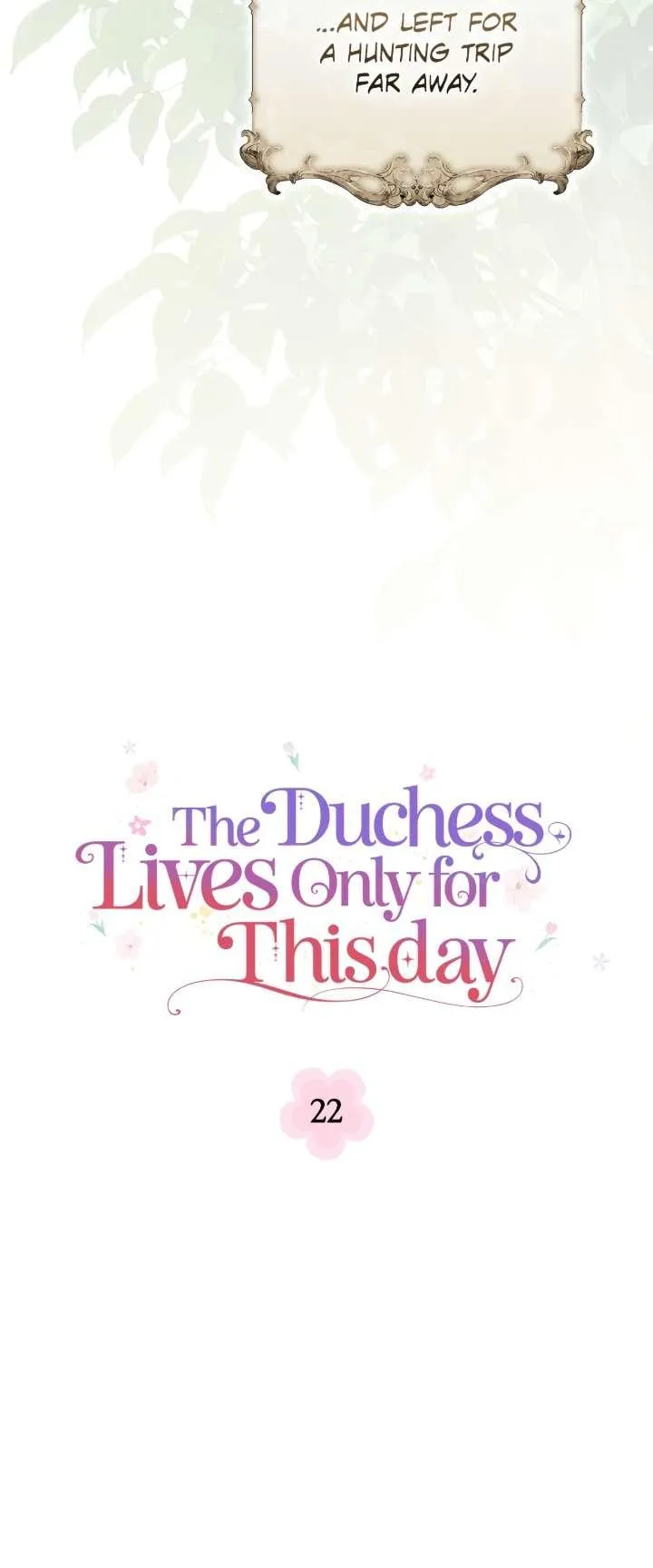 The Duchess Lives Only for This Day Chapter 22 page 18