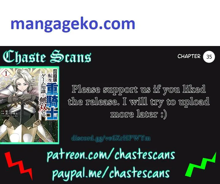 The Exiled Reincarnated Heavy Knight Is Unrivaled In Game Knowledge Chapter 35 page 1