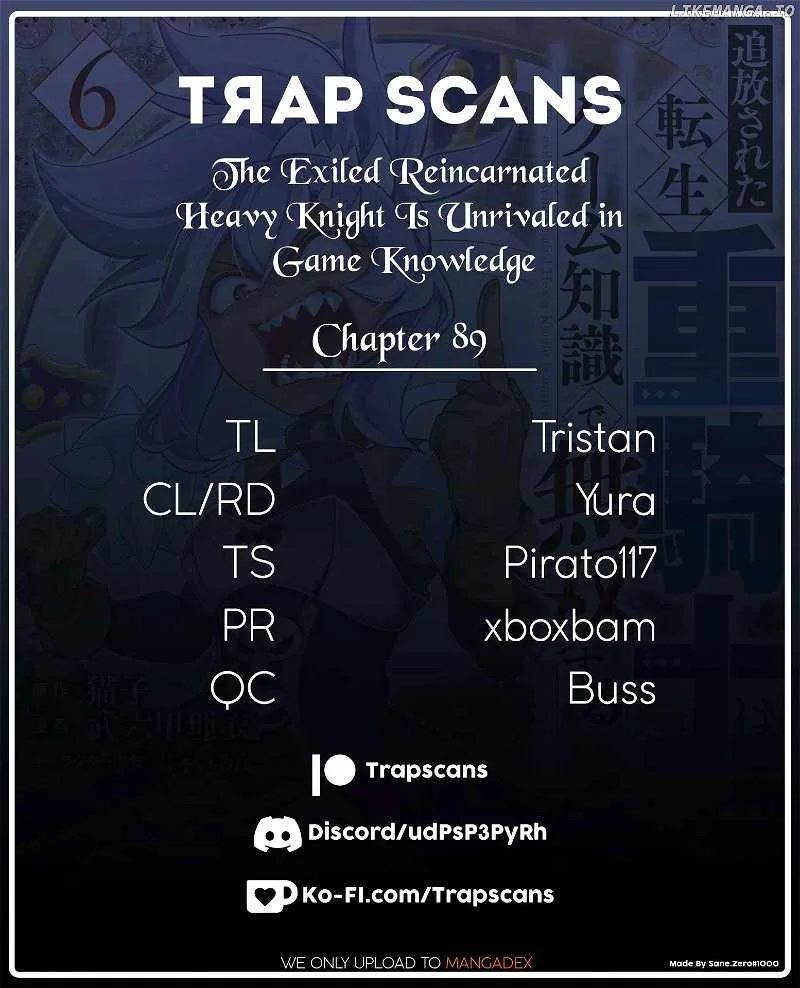 The Exiled Reincarnated Heavy Knight Is Unrivaled In Game Knowledge Chapter 89 page 1