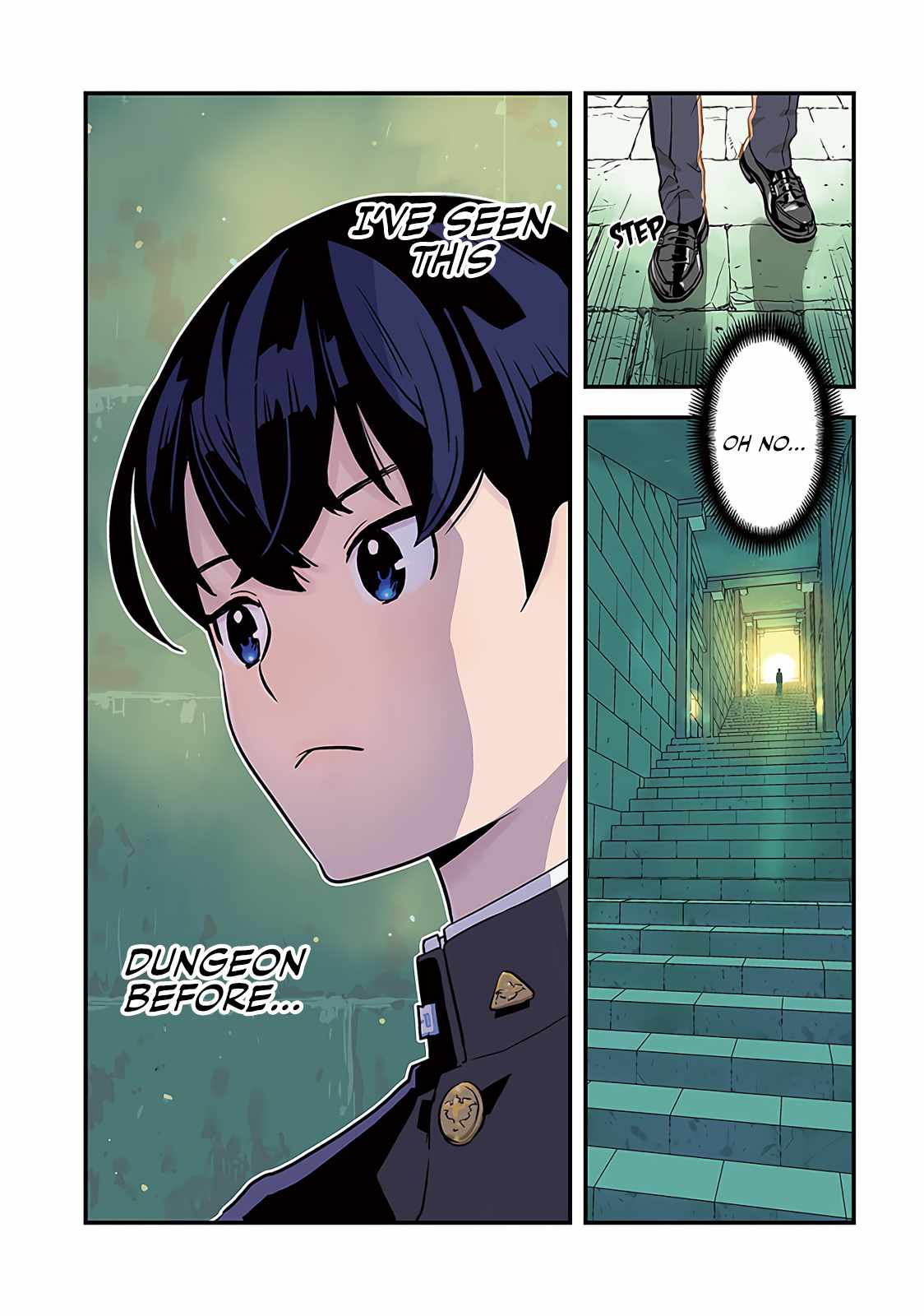 The hero returns from another world, becomes an influencer, and earns money in the real world, where dungeons have appeared! Chapter 1 page 5