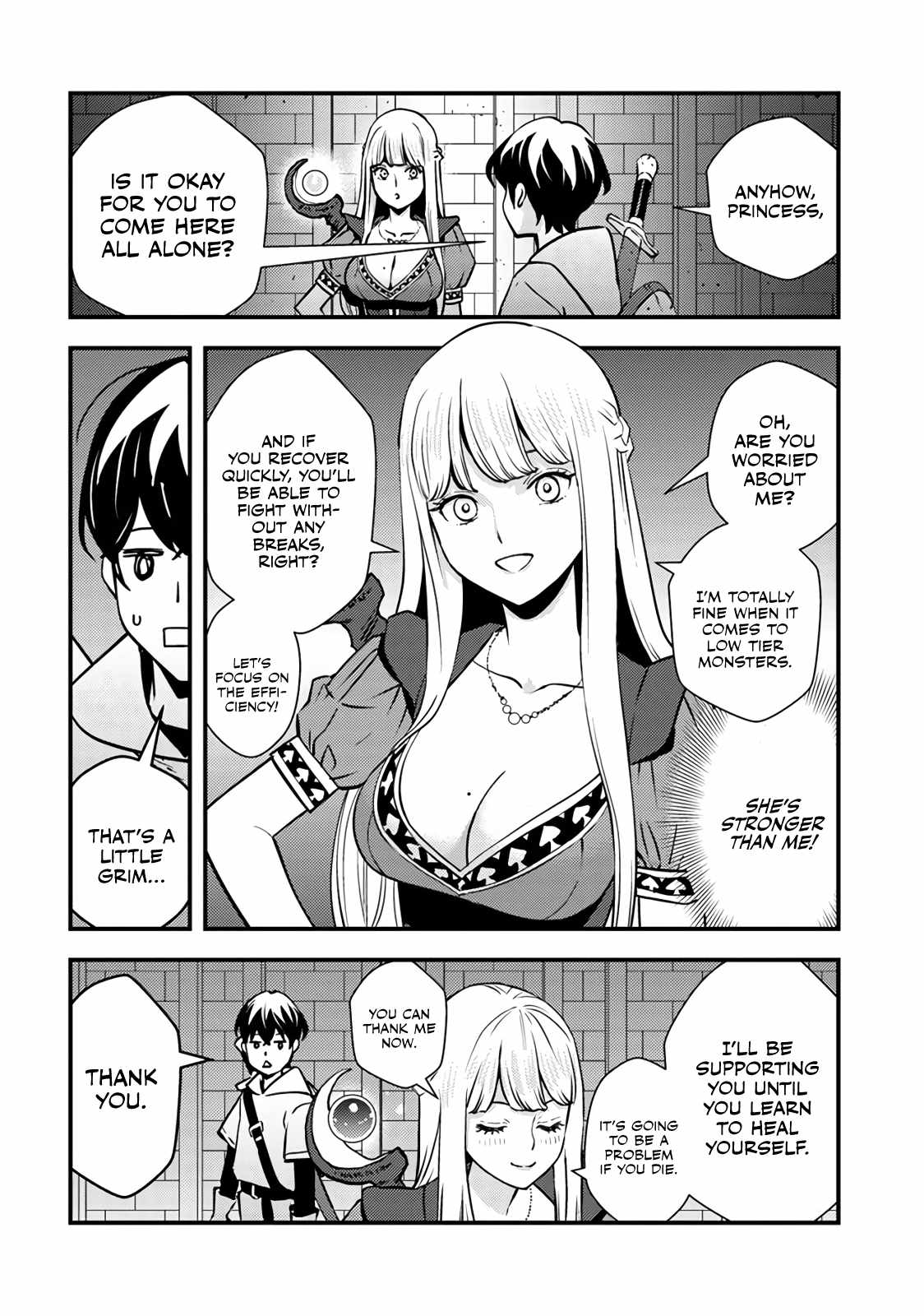 The hero returns from another world, becomes an influencer, and earns money in the real world, where dungeons have appeared! Chapter 1 page 12