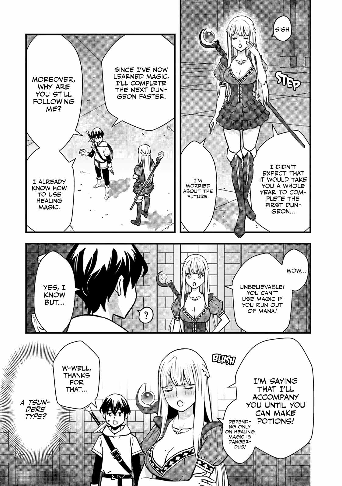 The hero returns from another world, becomes an influencer, and earns money in the real world, where dungeons have appeared! Chapter 1 page 14