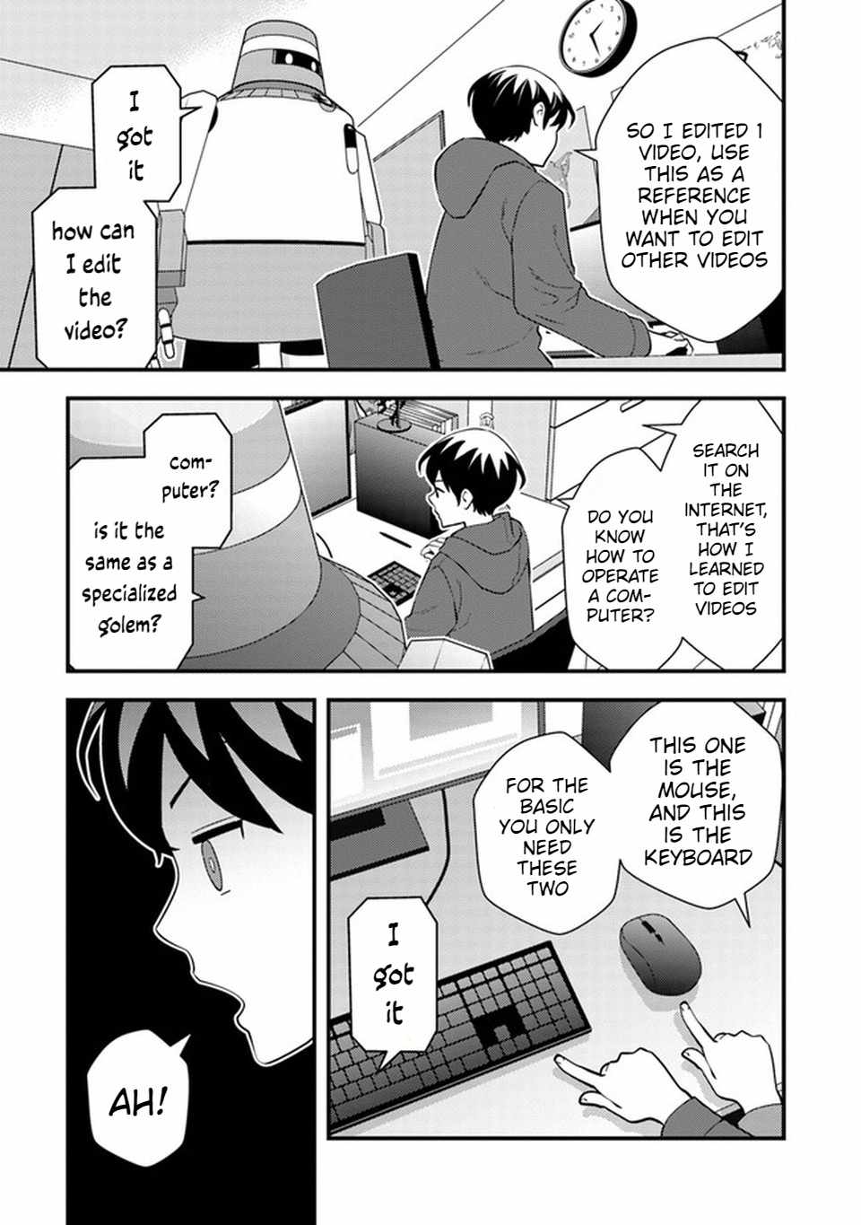 The hero returns from another world, becomes an influencer, and earns money in the real world, where dungeons have appeared! Chapter 6.1 page 8