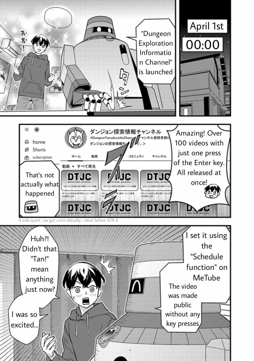 The hero returns from another world, becomes an influencer, and earns money in the real world, where dungeons have appeared! Chapter 7.1 page 9