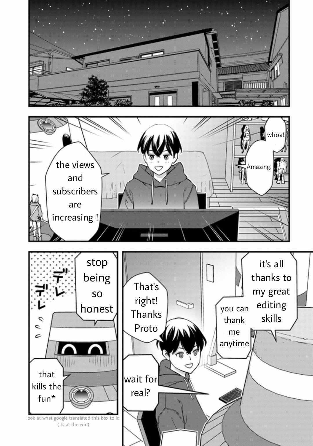 The hero returns from another world, becomes an influencer, and earns money in the real world, where dungeons have appeared! Chapter 7.1 page 14