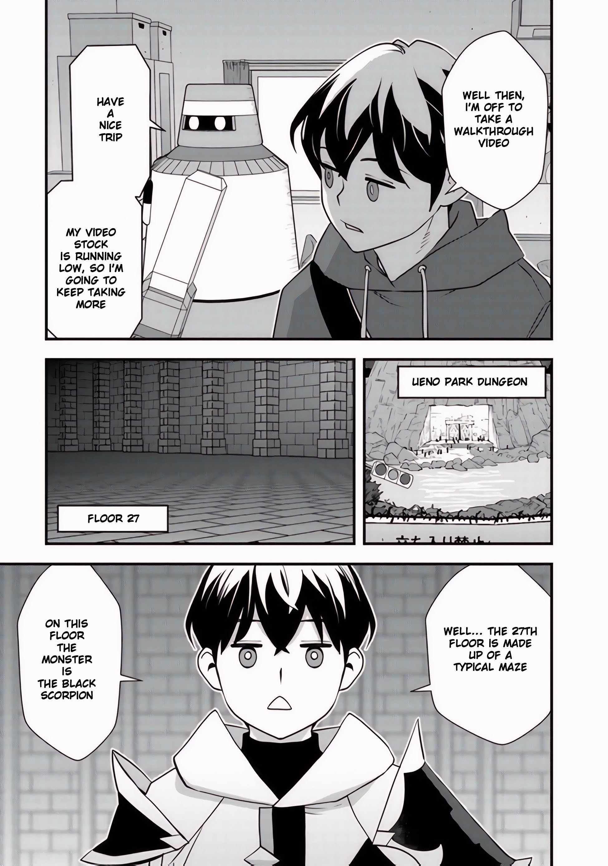 The hero returns from another world, becomes an influencer, and earns money in the real world, where dungeons have appeared! Chapter 8.1 page 20
