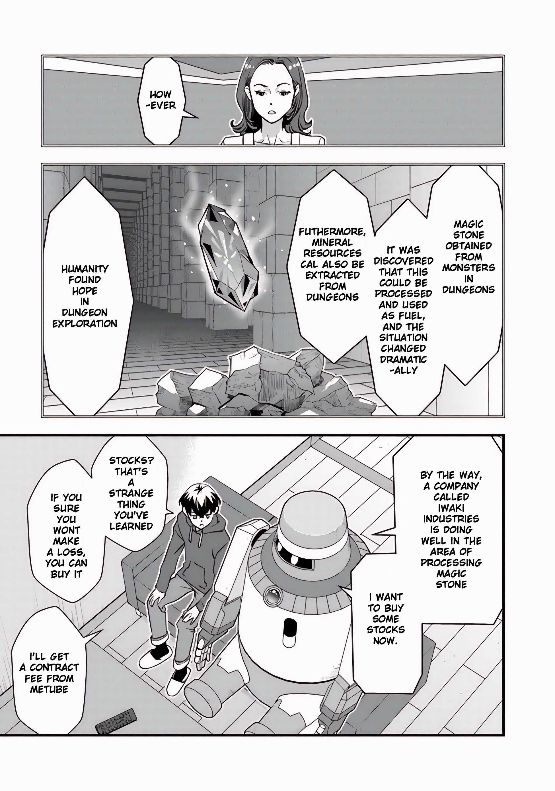 The hero returns from another world, becomes an influencer, and earns money in the real world, where dungeons have appeared! Chapter 8.2 page 4