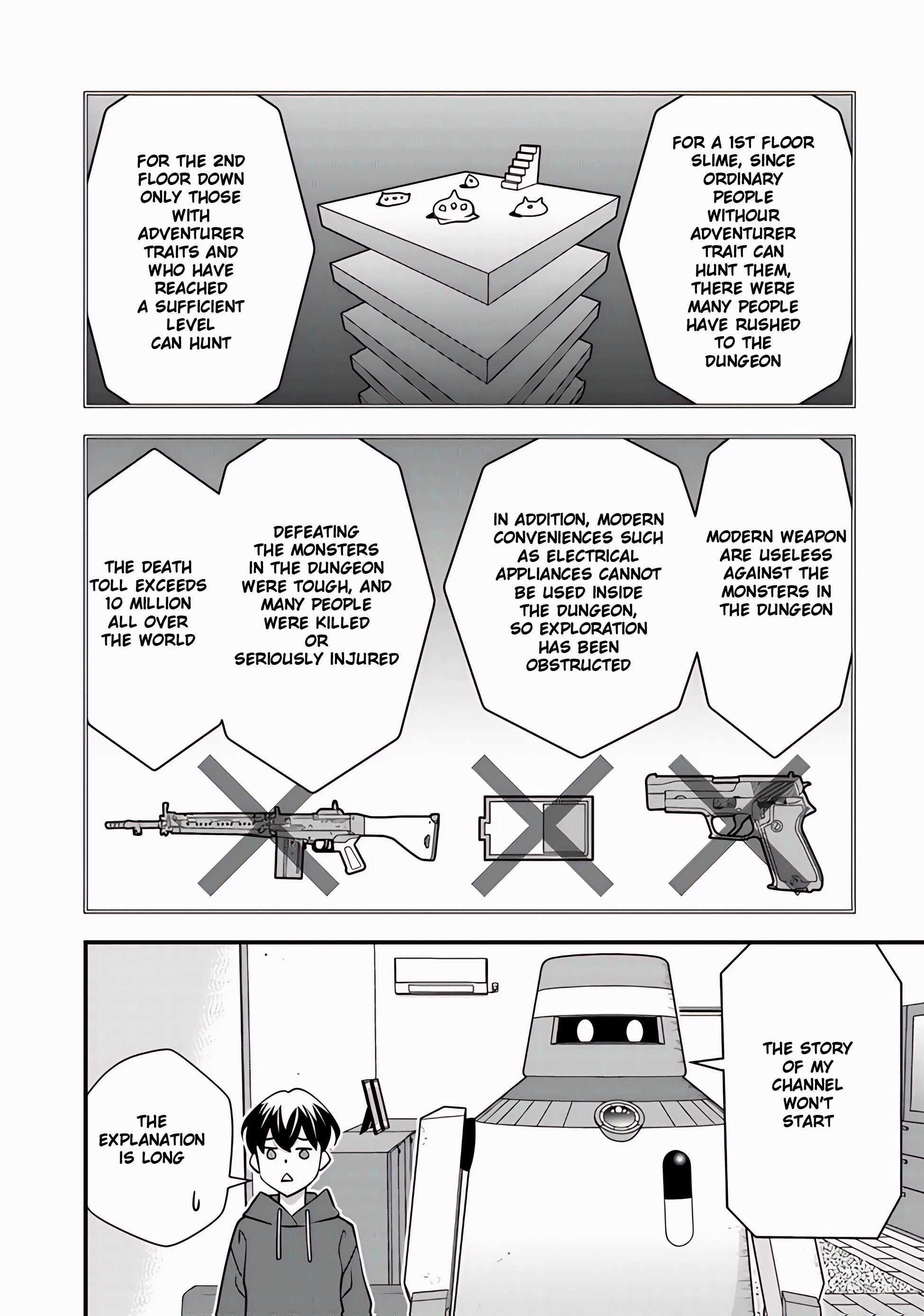 The hero returns from another world, becomes an influencer, and earns money in the real world, where dungeons have appeared! Chapter 8.2 page 5