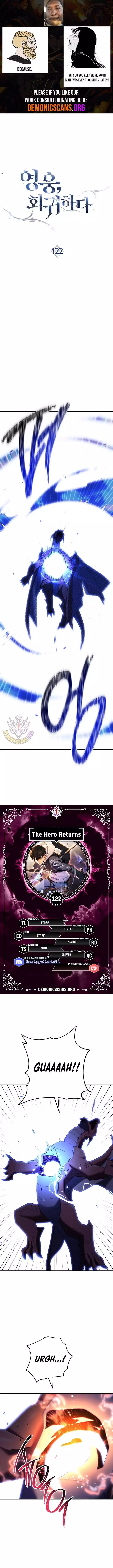 The Hero Returns Chapter 122 page 1