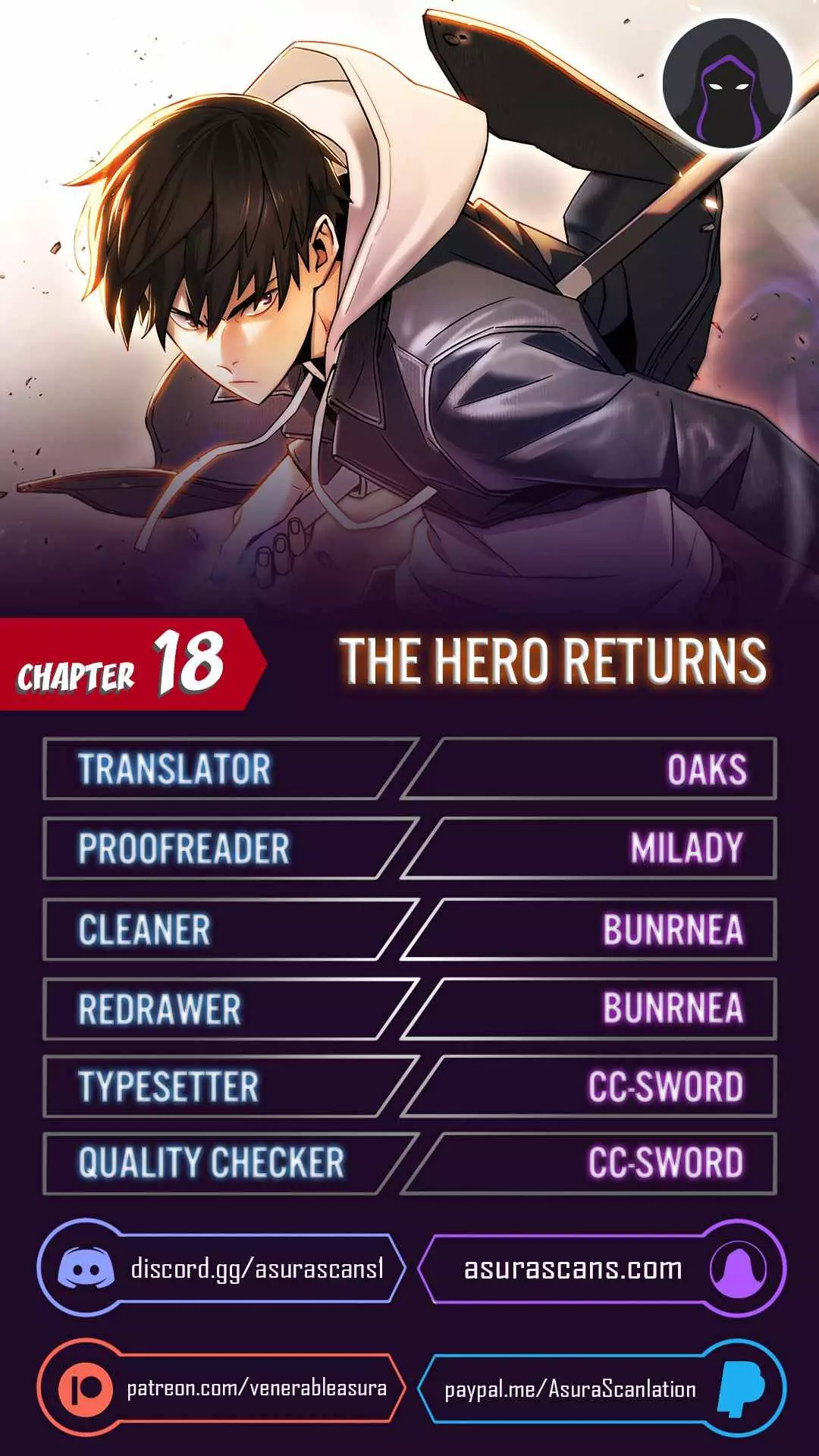 The Hero Returns Chapter 18 page 1