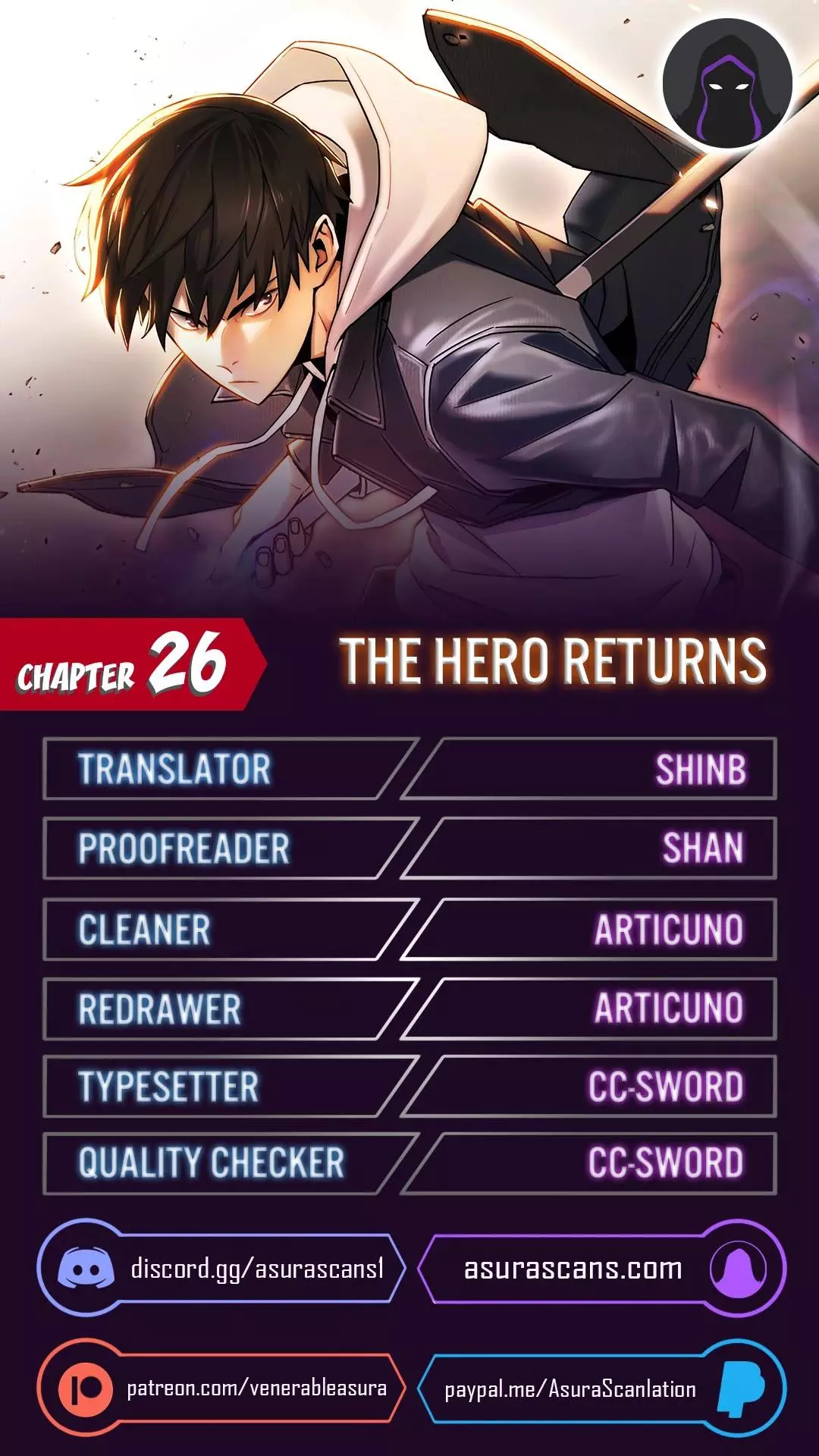 The Hero Returns Chapter 26 page 1