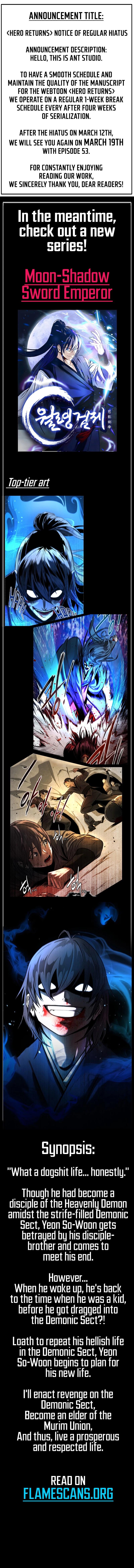 The Hero Returns Chapter 52.5 page 1