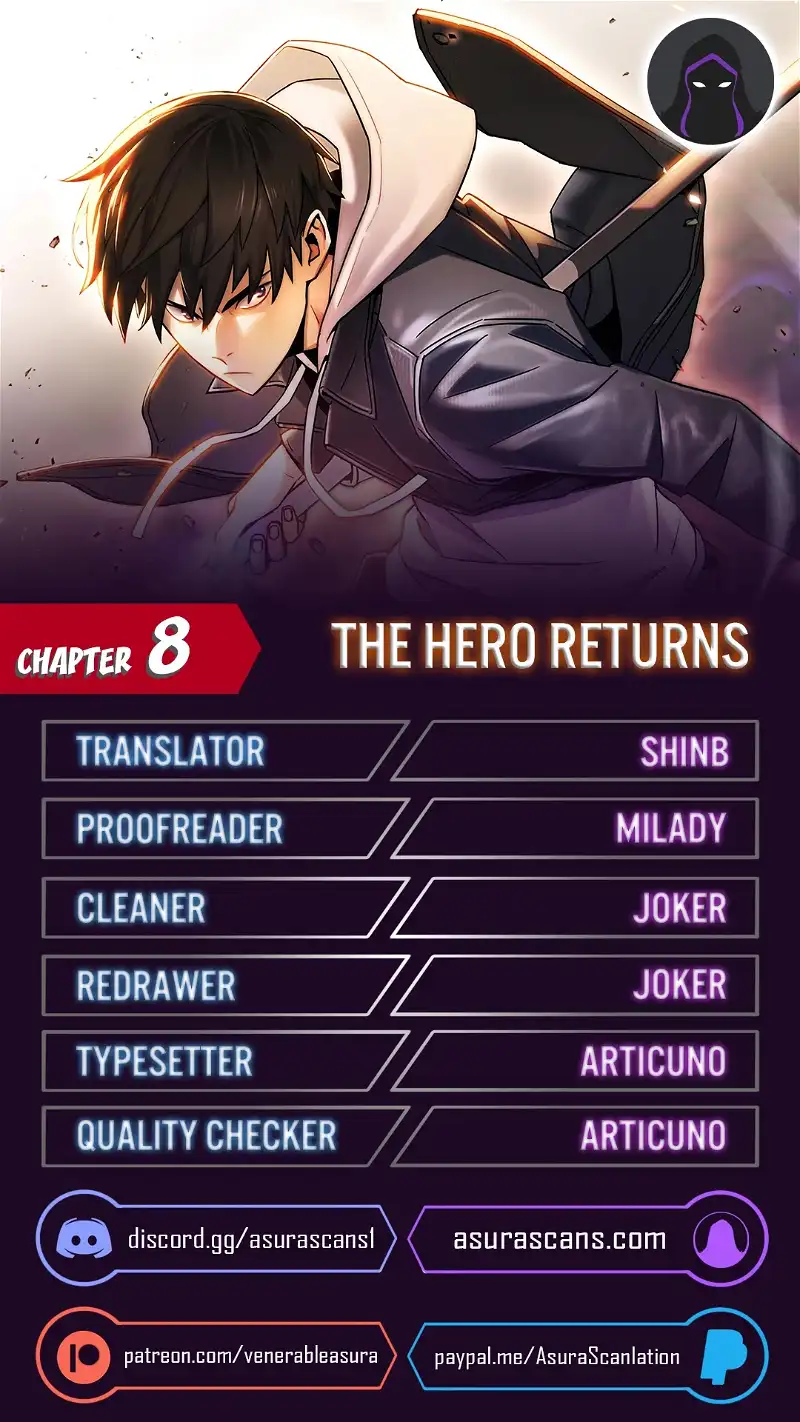The Hero Returns Chapter 8 page 1