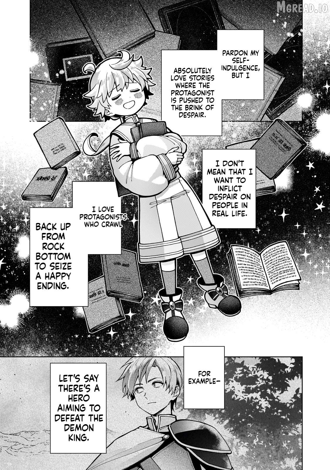 The hero who likes depressive development story VS A kind world Chapter 1 page 9