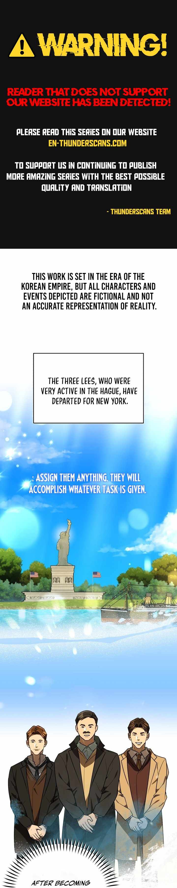 The Joseon prince went to America and didn’t return Chapter 31 page 1