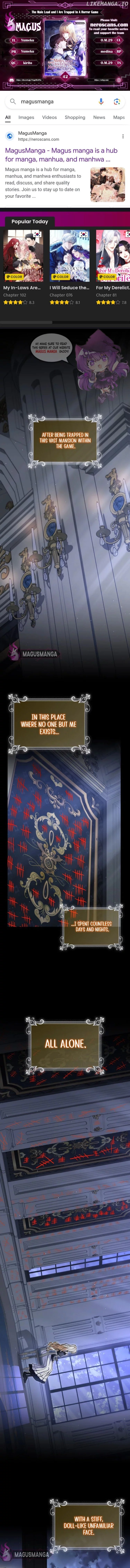 The Male Lead and I Are Trapped In A Horror Game Chapter 42 page 1