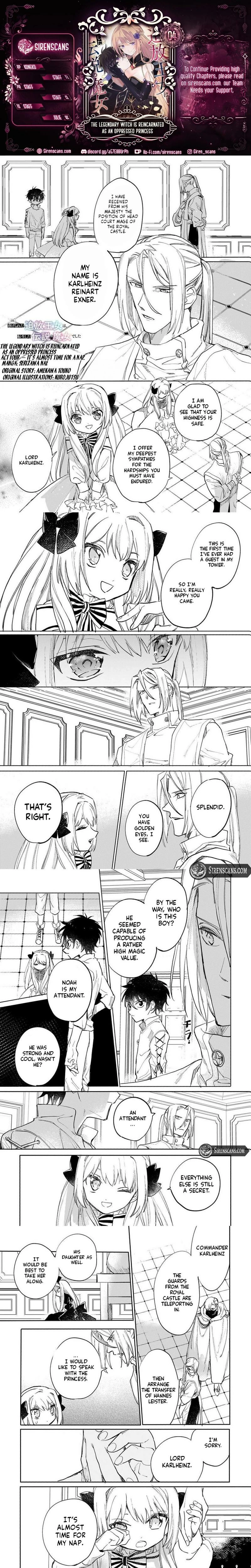 The Oppressed Princess Was a Reincarnated Legendary Magician Chapter 4 page 1